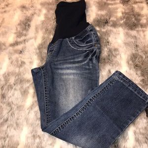 JET SET 👶🏻MATERNITY JEANS WITH POCKET STITCHING
